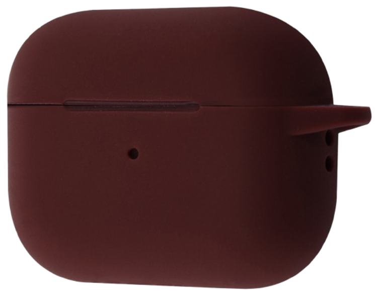 Чохол for AirPods Pro 2 SILICONE CASE (з карабіном) Bordo